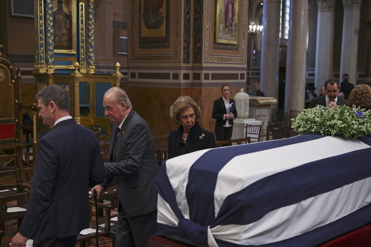 Funeral del rey Constantino de Grecia en Atenas