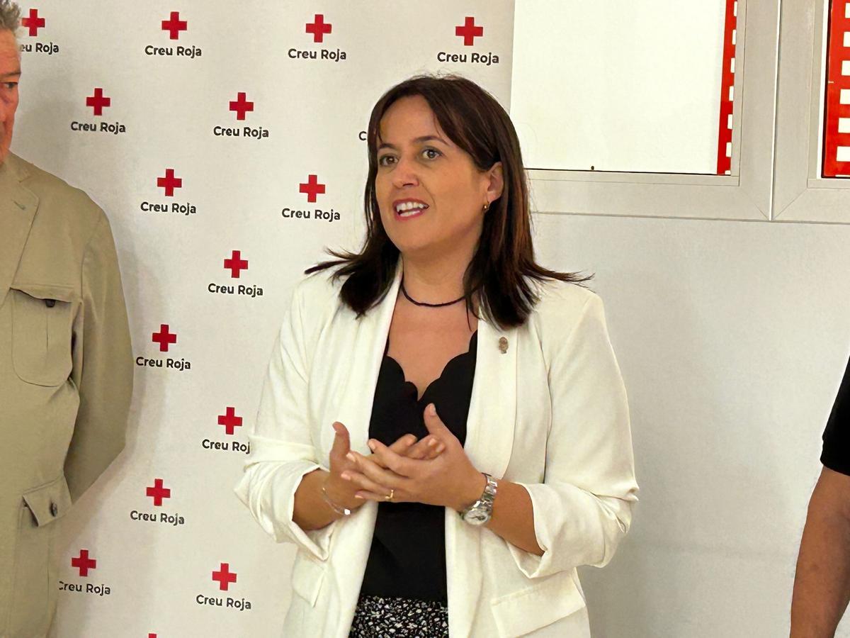 Lorena Silvent ha acudido a la presentación del nuevo espacio de Cruz Roja
