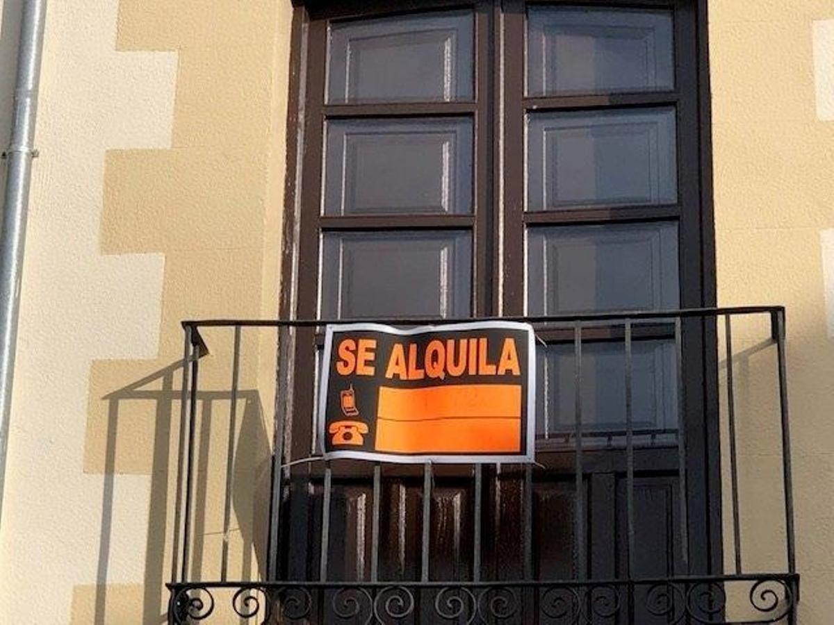 Imagen de un cartel de Se Alquila