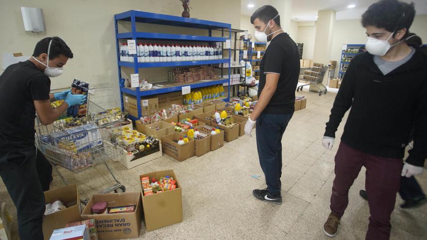 El centre de distribució d&#039;aliments de Girona, a finals de la setmana passada