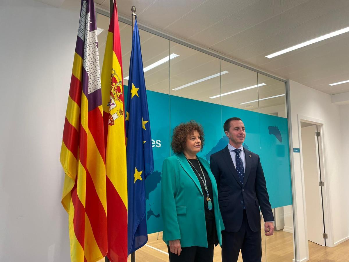 Galmés, durante su visita a la Oficina de les Illes Balears a la Unió Europea.