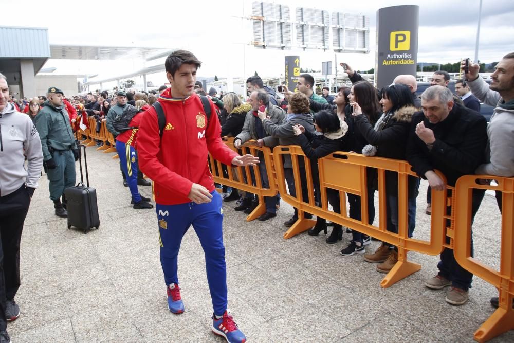 La selección española ya está en Asturias para su partido ante Israel