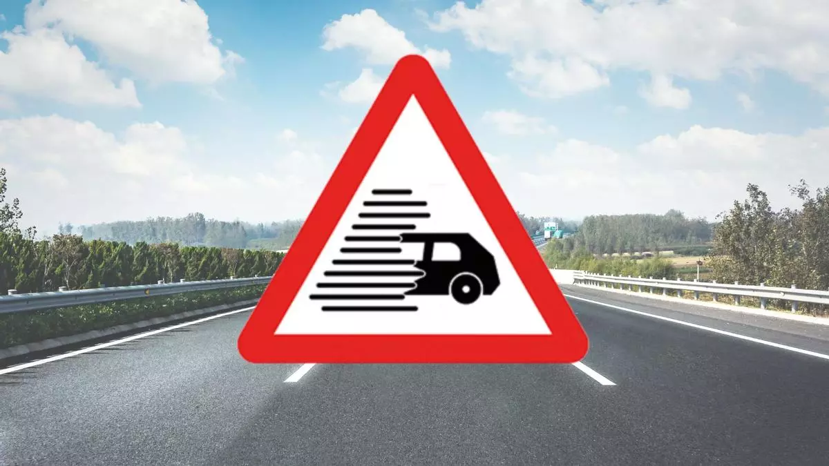 ¿De qué avisa esta señal de peligro? Parece el coche de 'Regreso al futuro', pero no lo es