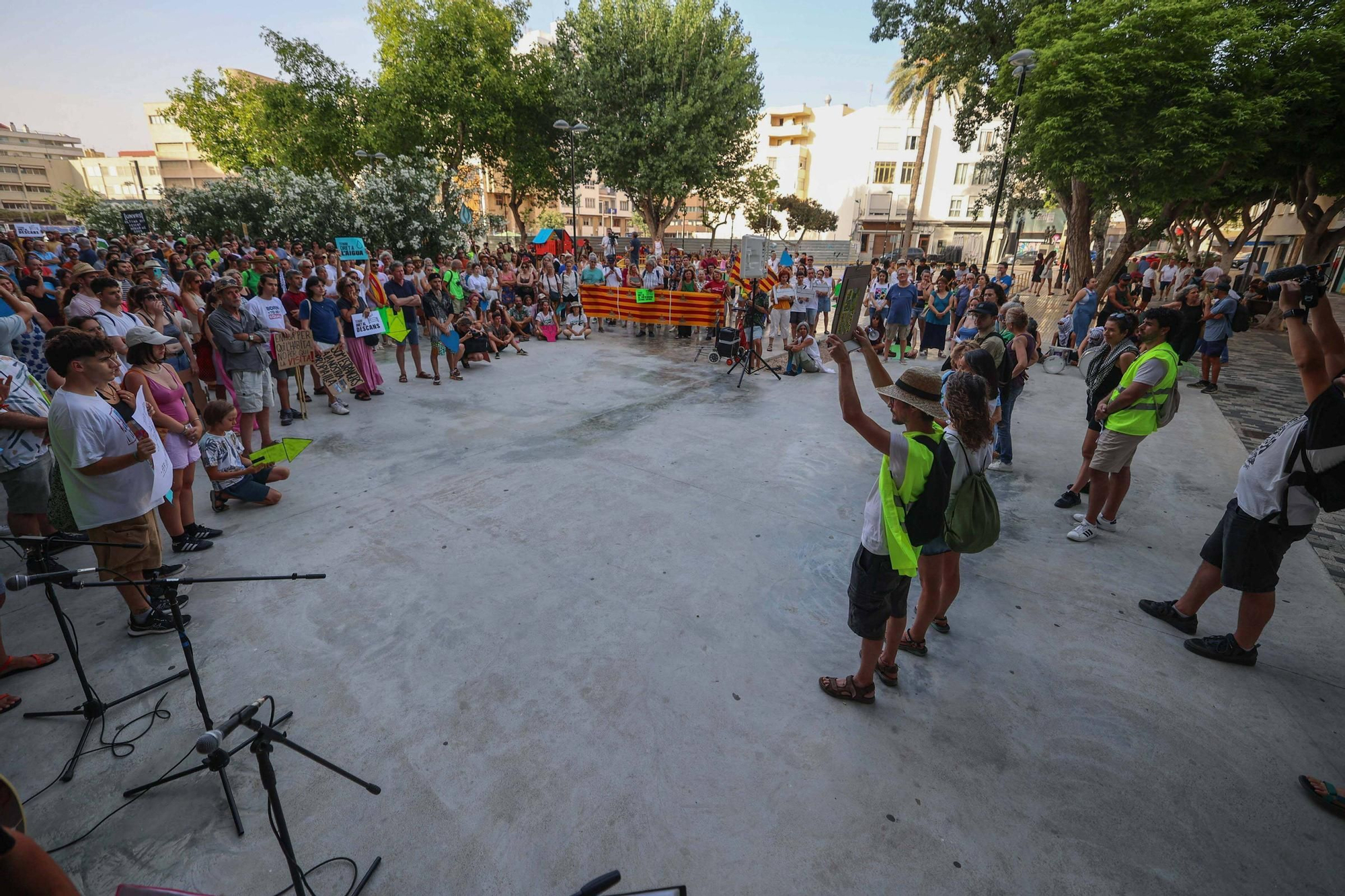 Manifestación contra la masificación turística en Ibiza