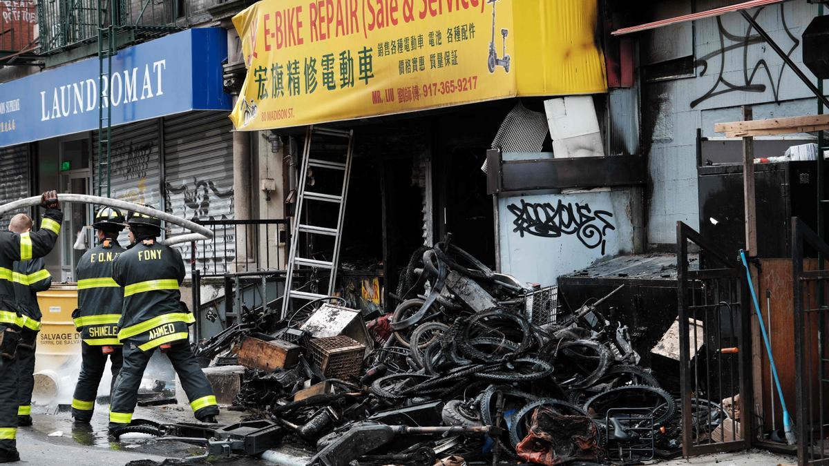 Chinatown accidente biciclietas nueva York