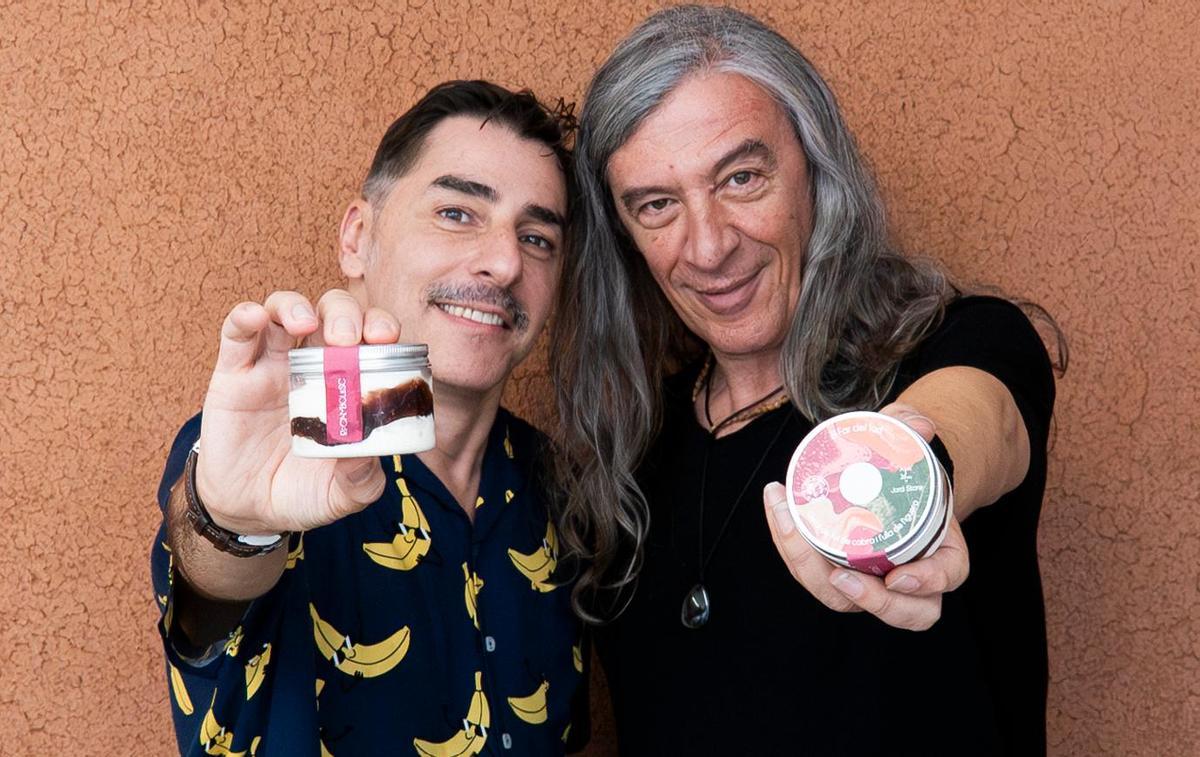 Jordi Roca i Gerard Quinana amb el gelat creat.