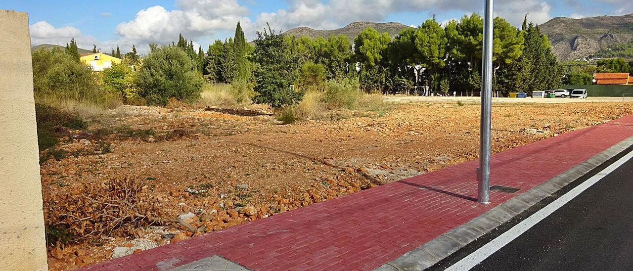 Las obras del nuevo colegio de Xaló se prolongarán durante 18 meses