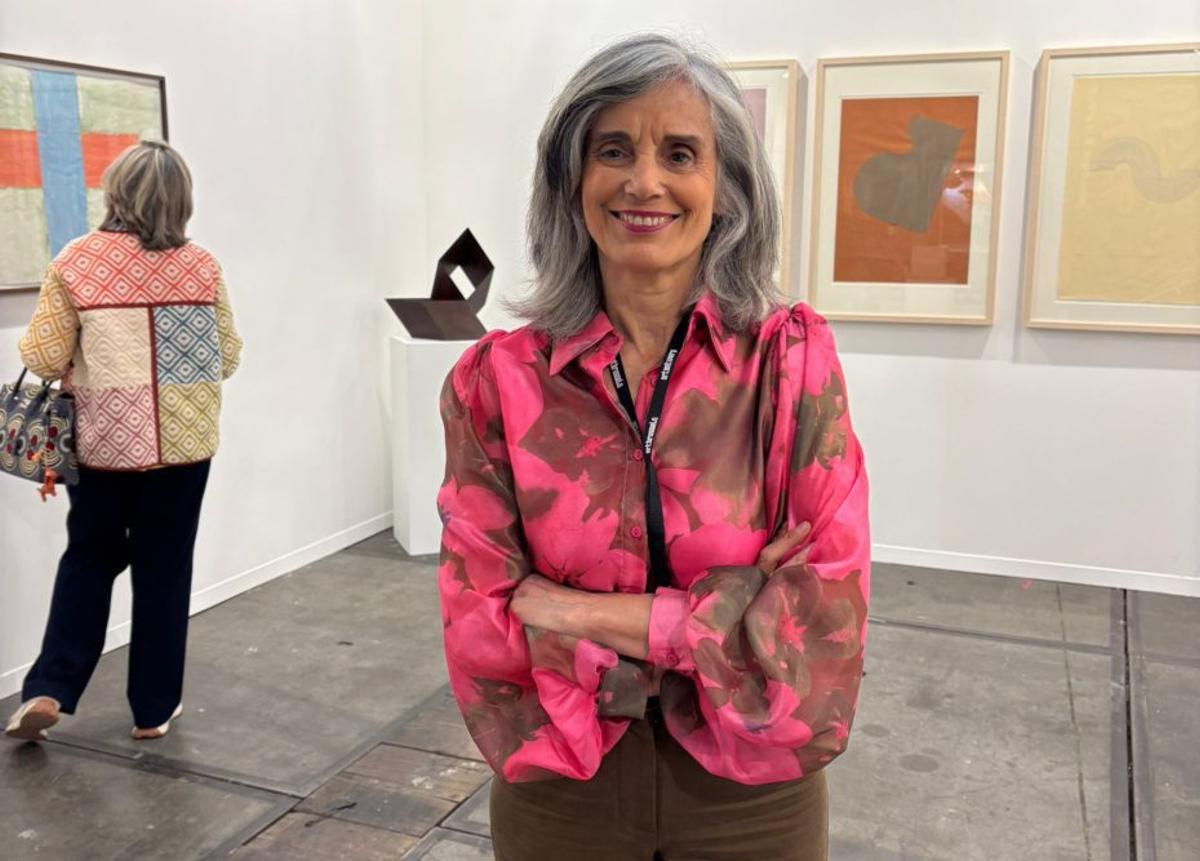 Guillermina Caicoya, en su stand en Art Brussels