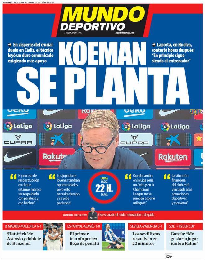 Las portadas de la prensa deportiva de hoy