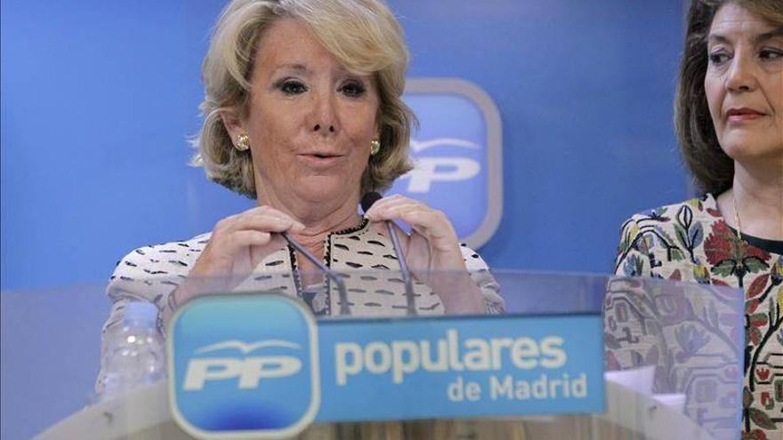 El incidente de tráfico de Esperanza Aguirre se verá en un juicio de faltas