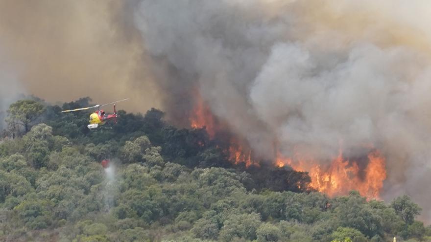 Incendi forestal a Castell d&#039;Aro