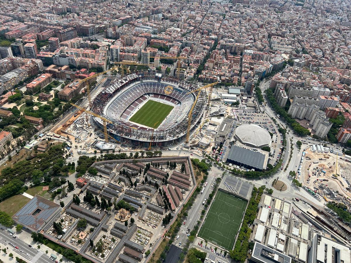 Vista aérea del Spotify Camp Nou.