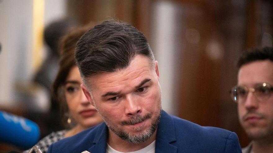 Rufián : "Estamos frente a la cutrez de las cloaca