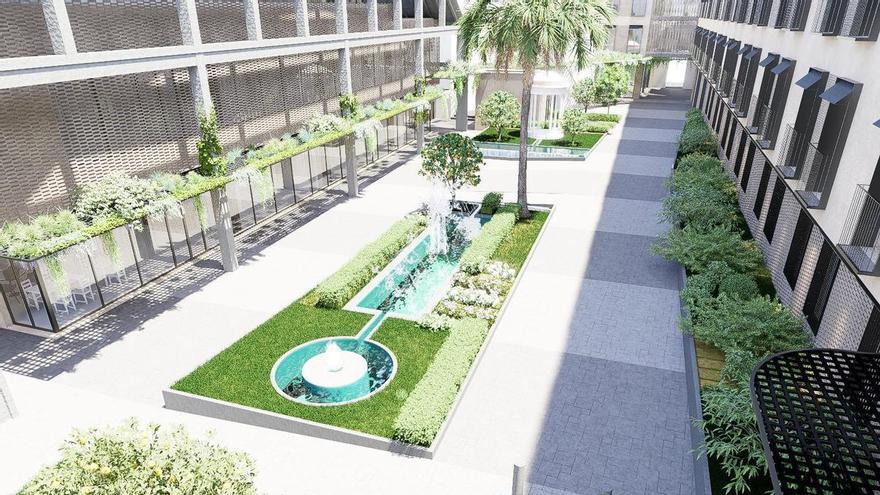 Así será el hotel de cinco estrellas que irá en el Garaje Las Delicias del Centro de Málaga