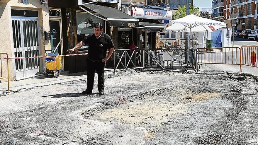 Un particular denuncia daños a causa de las obras de la Ex-370