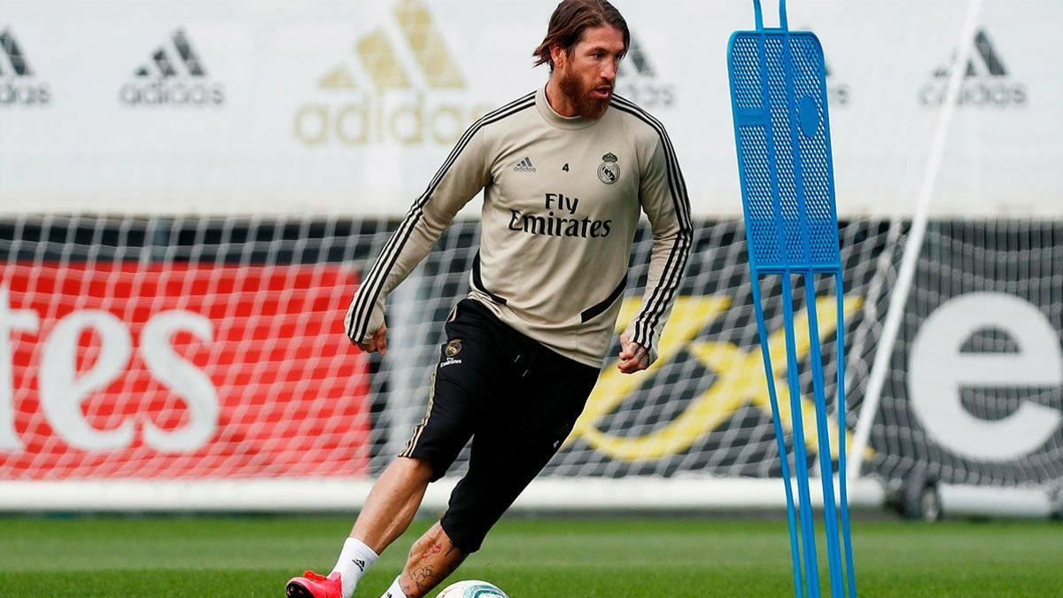 El genial gesto técnico de Sergio Ramos en el entrenamiento del Madrid