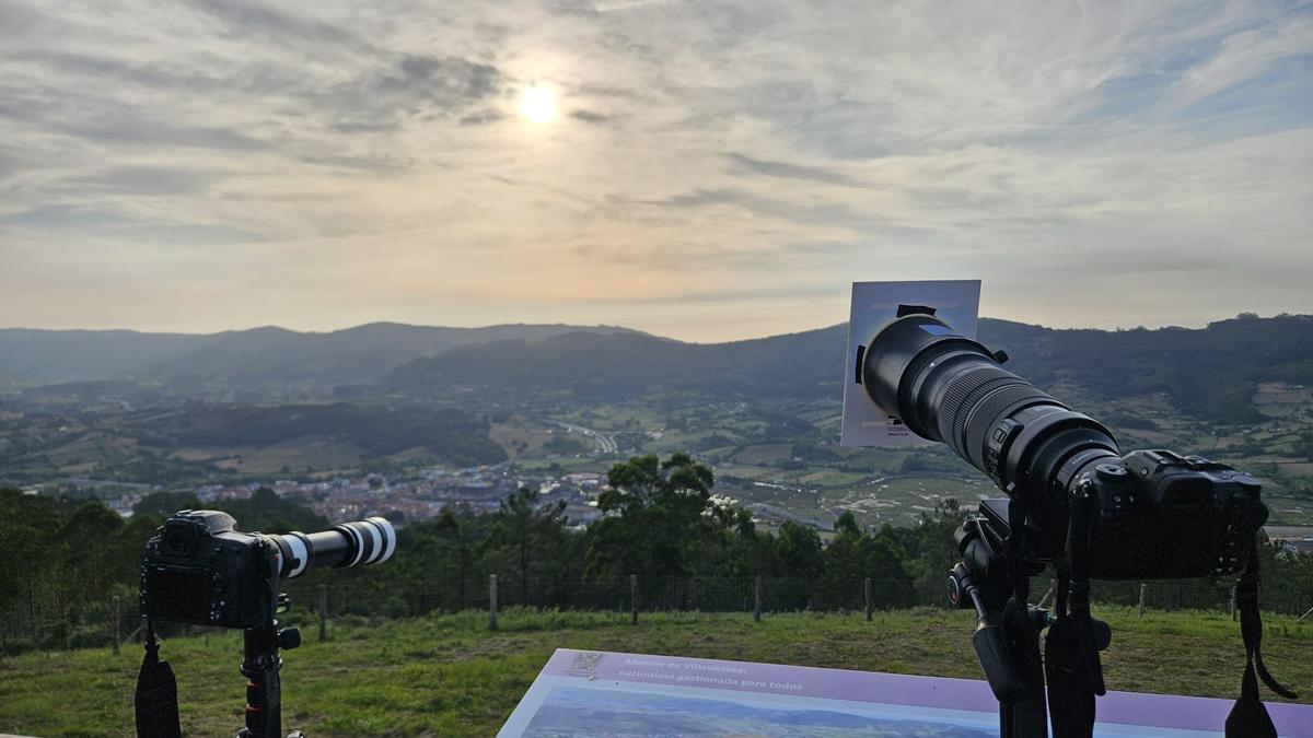 Vista desde el Monte Cubera, punto desde el que se podrá ver el eclipse en Villaviciosa.