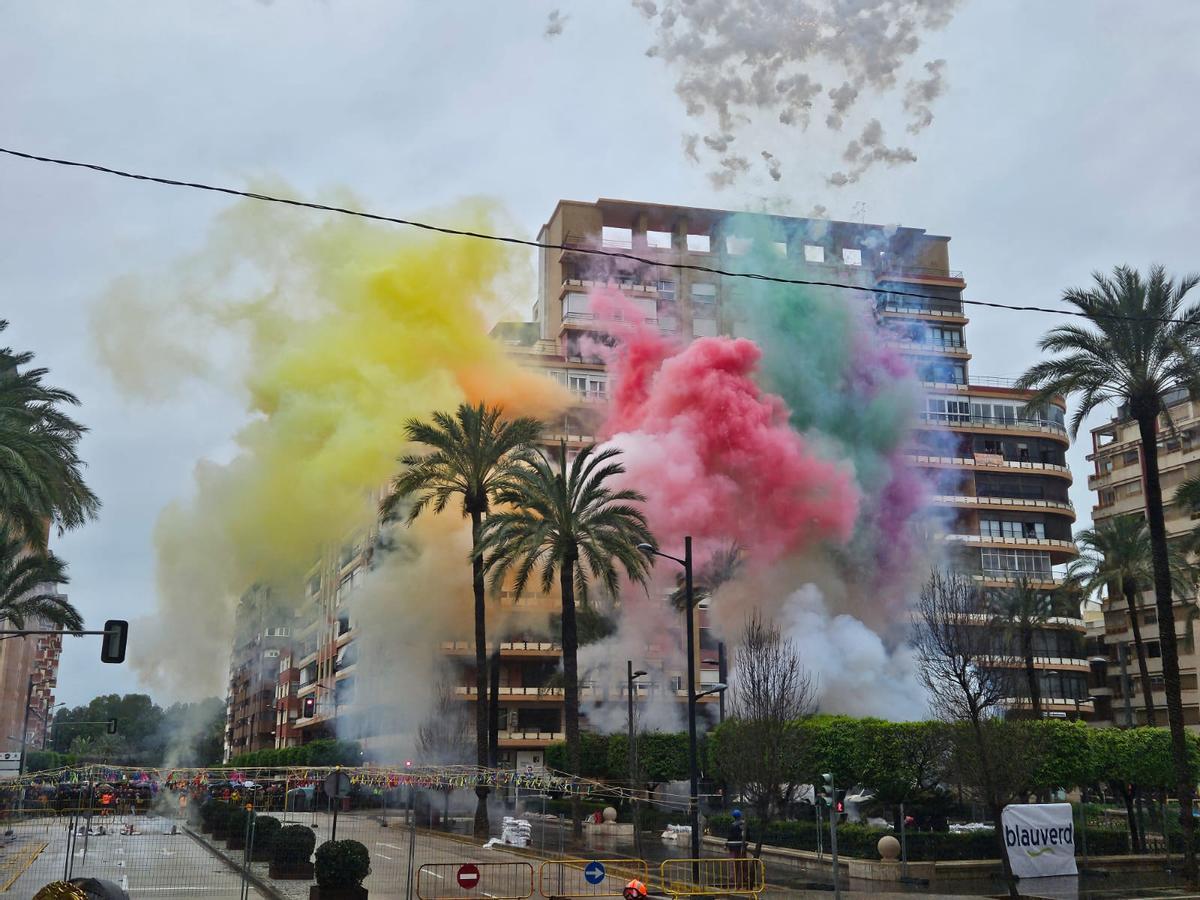 Un momento de la "mascletà".