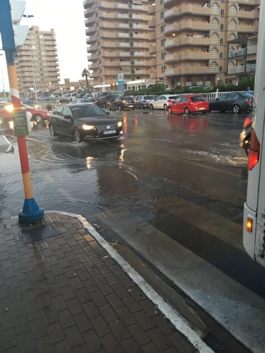 Inundación en la Gran Vía de La Manga