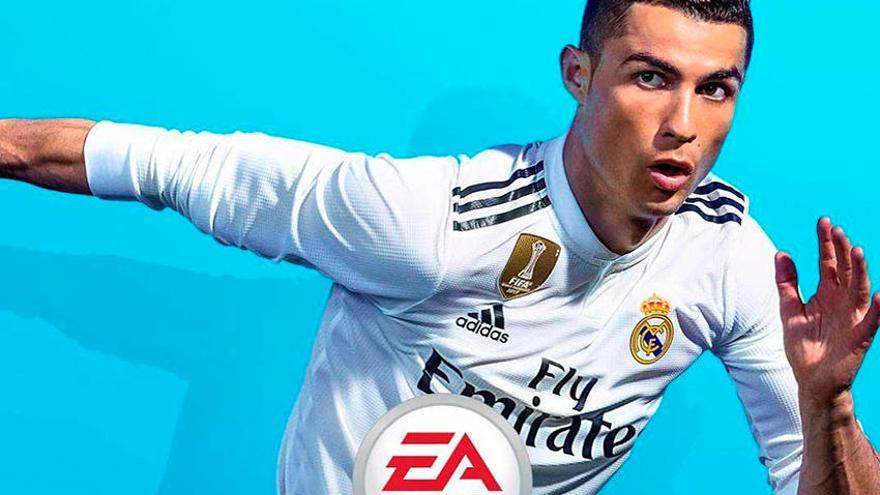 Cristiano Ronaldo en la portada de &#039;FIFA 19&#039;.