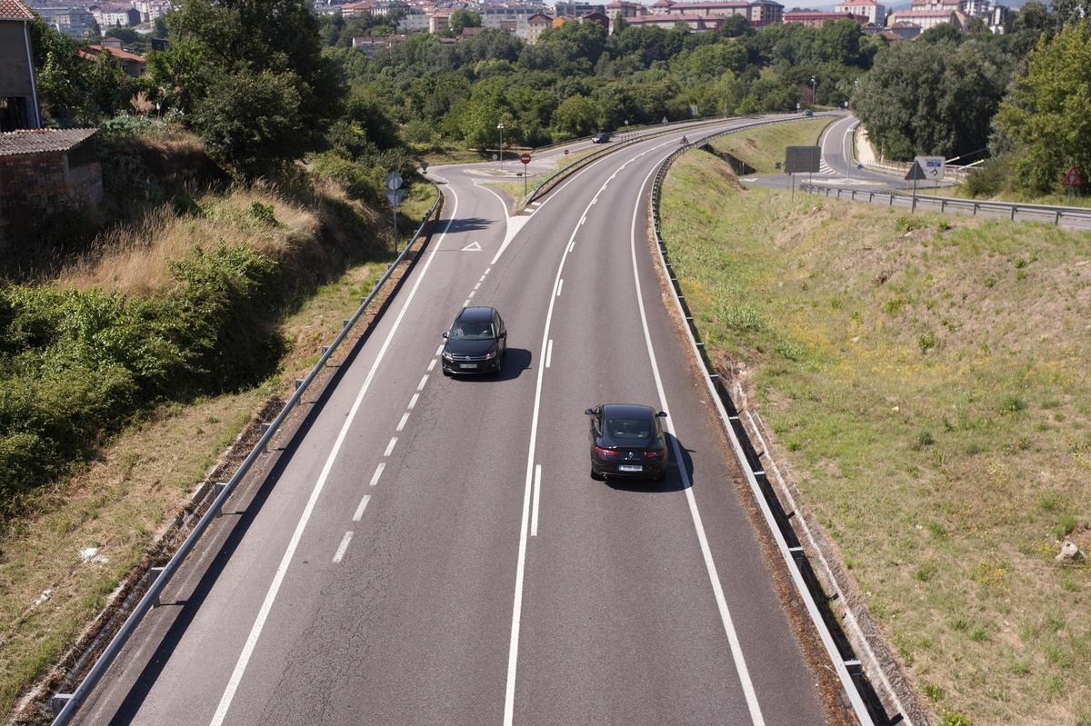N-120 a su paso por Monforte, zona que se convertirá en autovía
