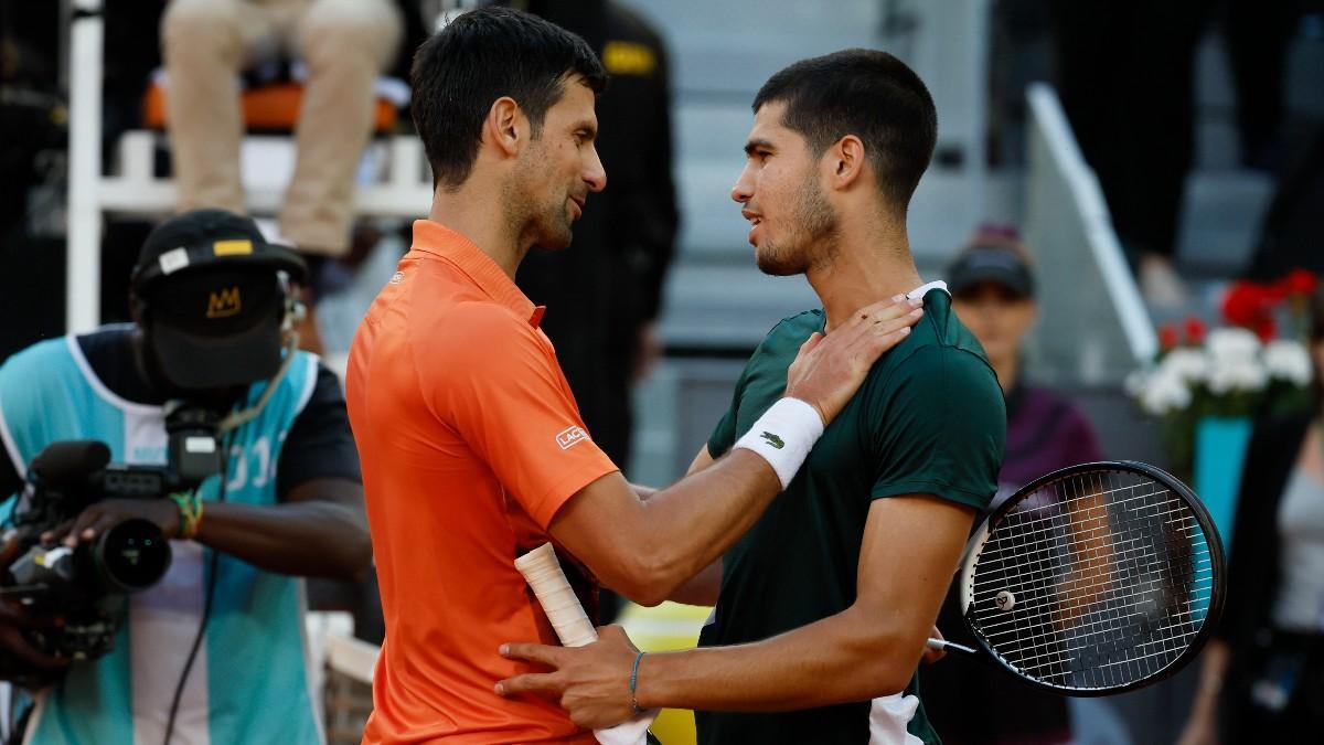 Djokovic y Alcaraz, en el pasado Masters 1000 de Madrid