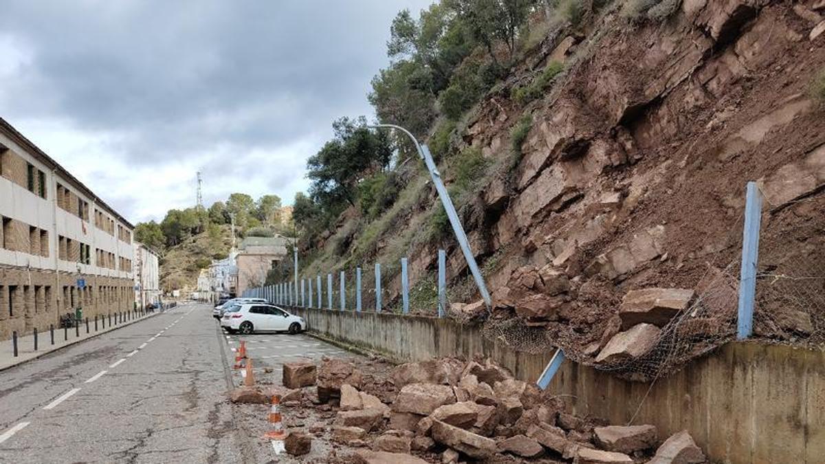 Una imatge de la zona afectada, aquest dillus al matí