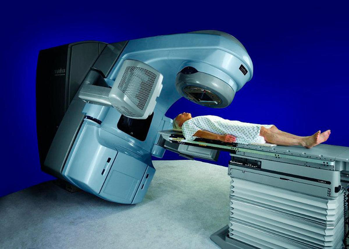 Una sesión de radioterapia.
