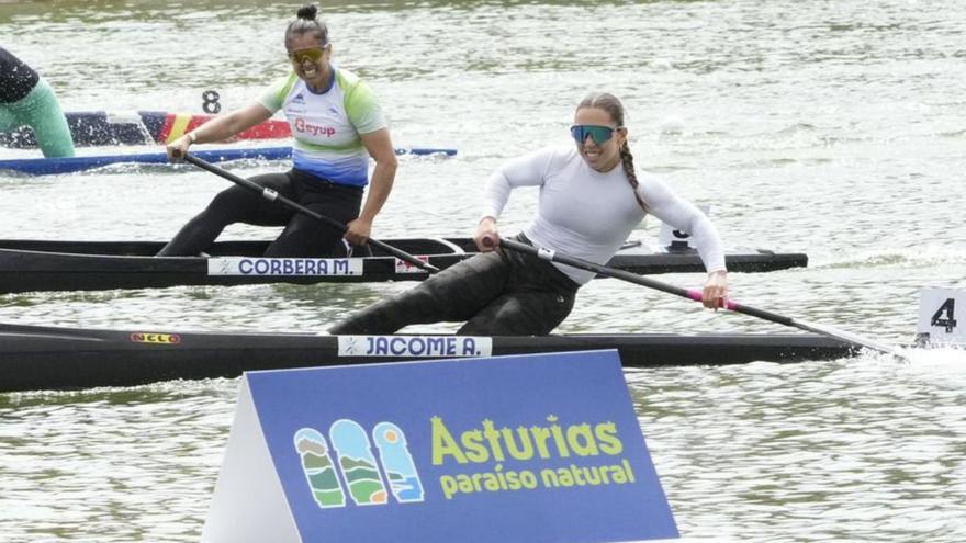 Antía Jácome, en el esfuerzo final de su prueba. | RFEP