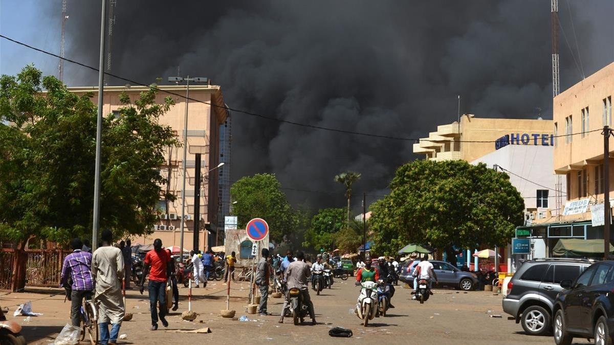Incendios en la capital de Burkina Faso