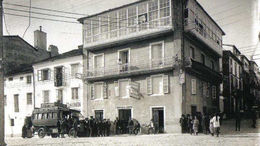 La rúa da Senra en 1910