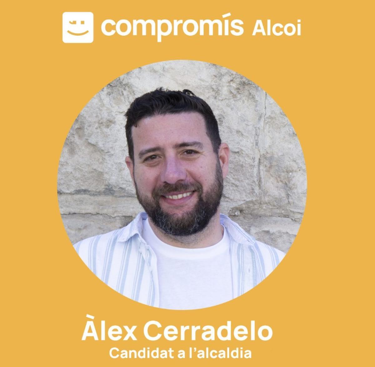 Àlex Cerradelo, candidato a la Alcandía por Compromís.