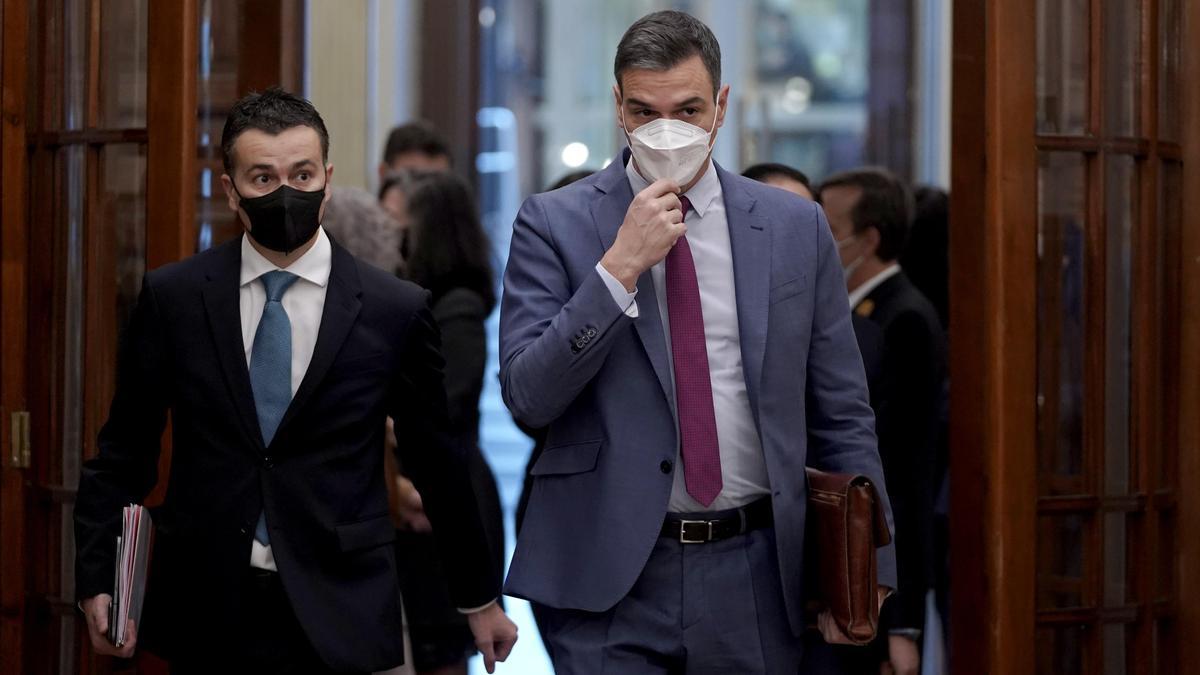 Pedo Sánchez, en el Congreso de los Diputados.