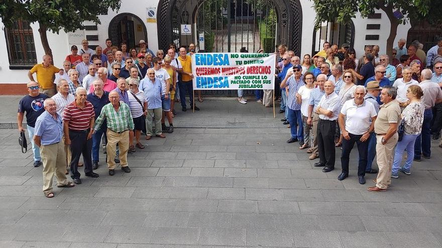 La protesta de los jubilados de Endesa