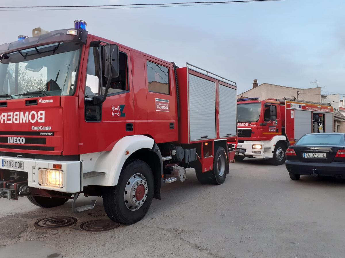 Bomberos la tarde del martes en Fermoselle