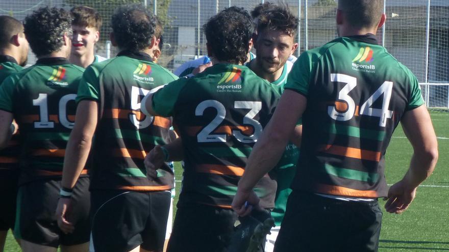 Pasillo final del partido entre Ponent y Shamrock,de la Liga Balear de rugby