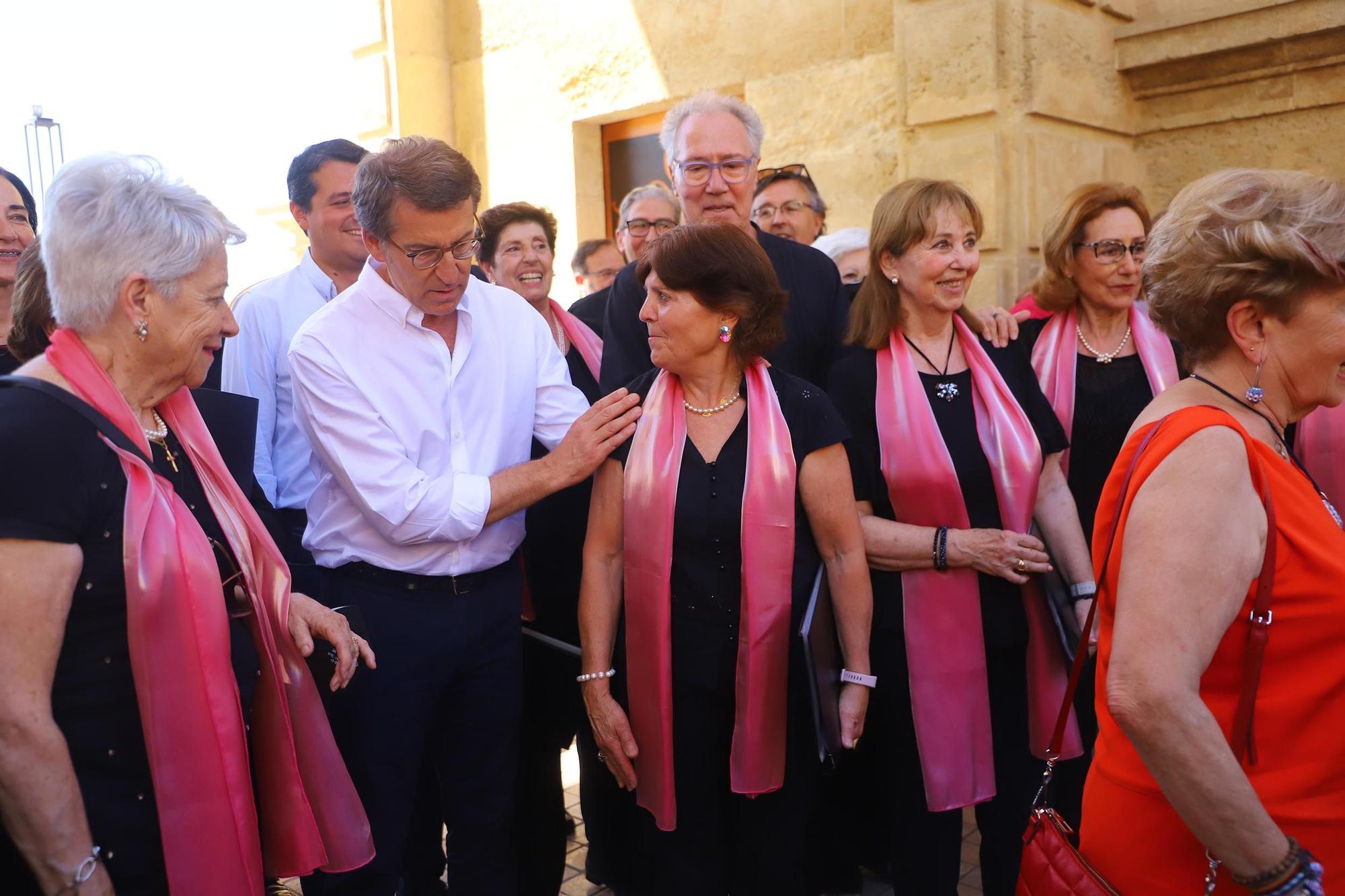 El presidente del Partido Popular, Núñez Feijóo, participa en Córdoba en un acto electoral del PP cordobés