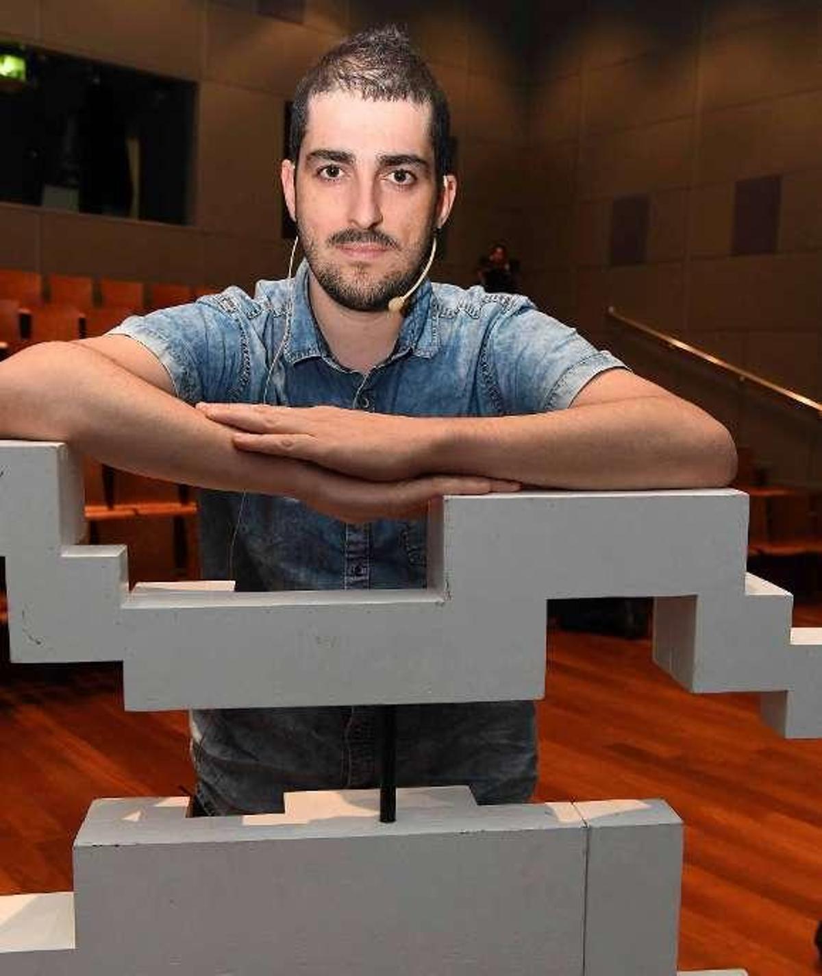 Felipe G. Gil, ayer en la Domus.