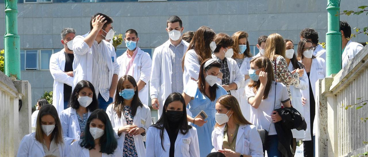 Despedida de residentes en el hospital coruñés de Oza