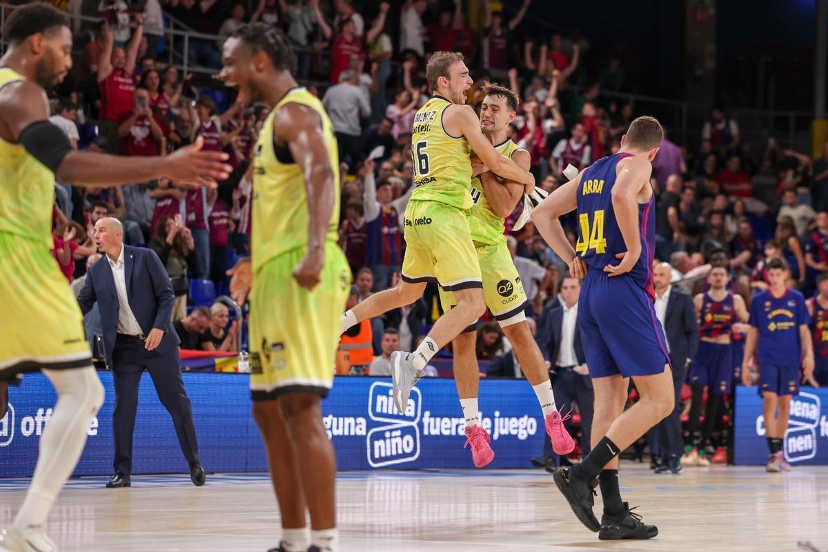 Triunfo histórico del Hiopos Lleida en el Palau, en el primer encuentro en la pista azulgrana de la nueva temporada ACB