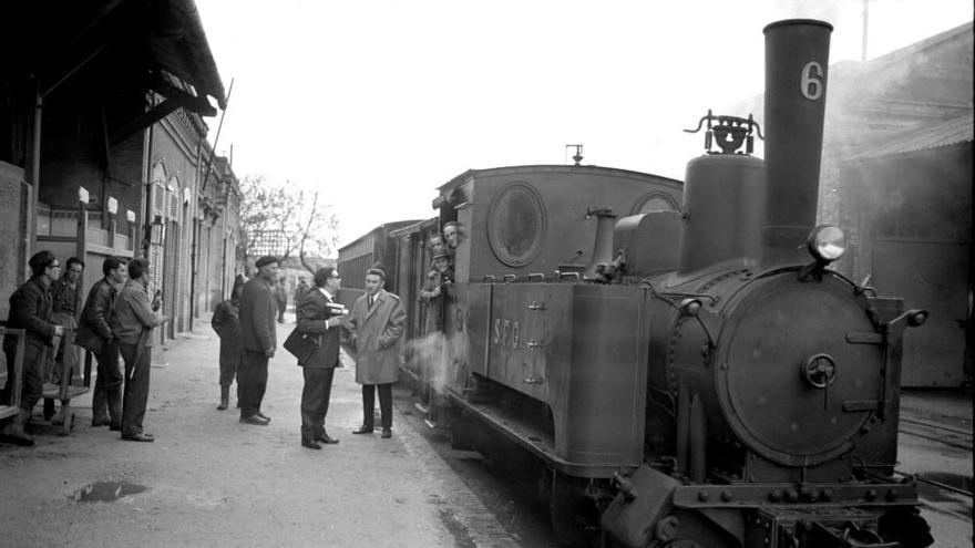 El Carrilet entre Girona i Sant Feliu de Guíxols el 1969