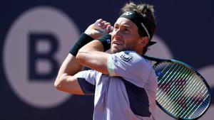 Casper Ruud, en su partido contra Matteo Arnaldi en el Barcelona Open