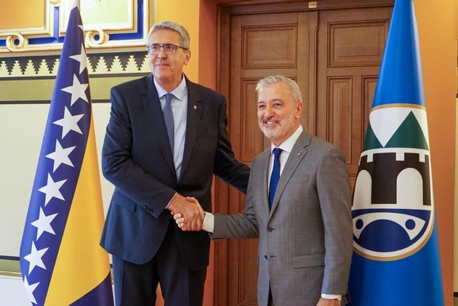 Collboni vuelve a Sarajevo para impulsar la reconstrucción de Palestina como 'Distrito 11' barcelonés