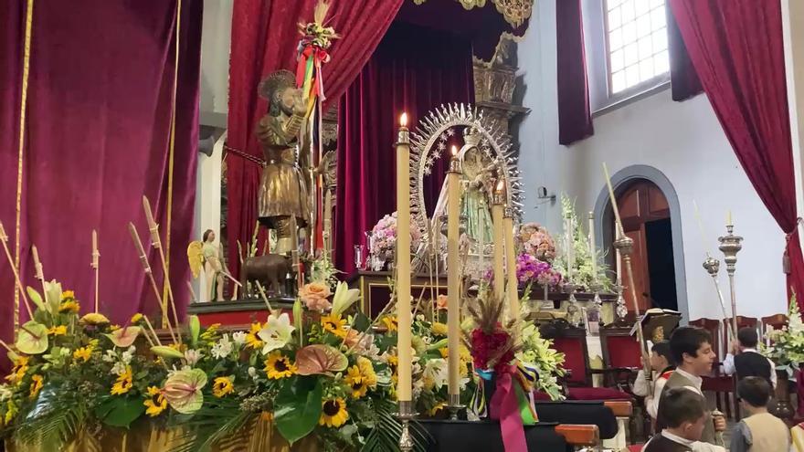 Momentos previos a la celebración de la romería de Los Realejos