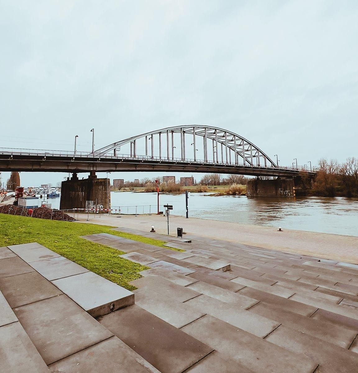 Icónico puente de John frost en Arnhem.