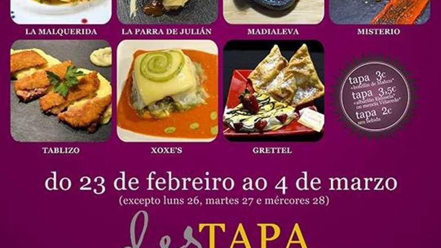 El cartel de la nueva edición del concurso de tapas de Ahituvi.