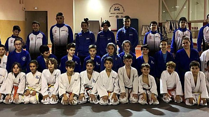 Judokes benjamins, alevins i infantils del Centre de Tecnificació del Bages, Moianès i Ripollès