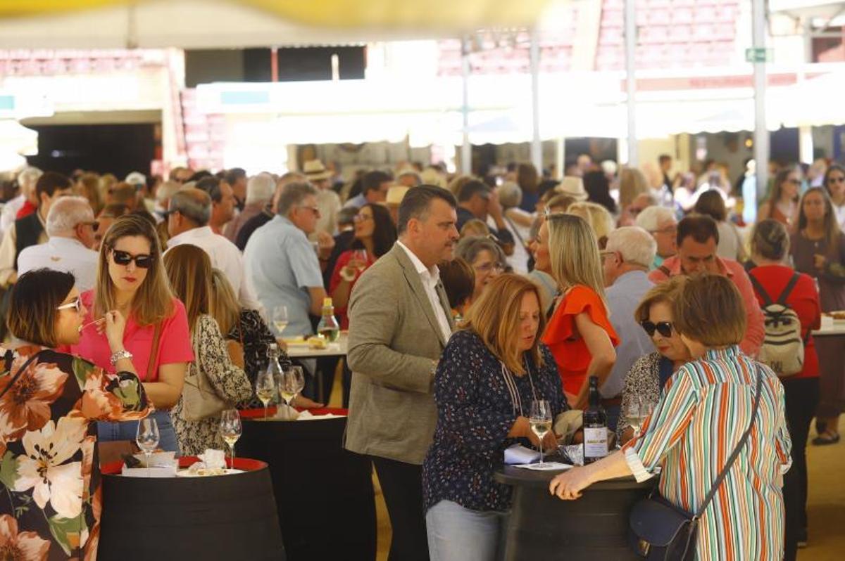 Ambiente en la cata durante la sesión de día, que registró una gran afluencia.