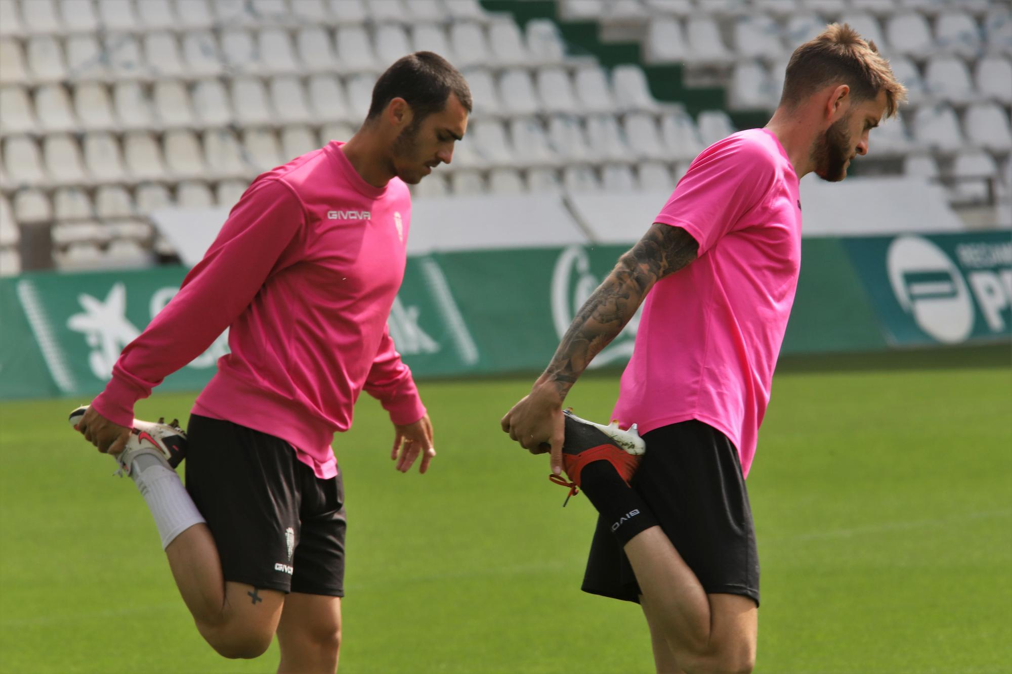 Primer entrenamiento de Germán Crespo como entrenador del Córdoba CF