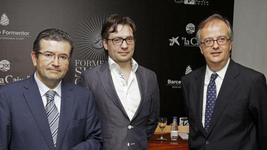 Fuertes, Tatarnikov, Barceló y Ramis, ayer en Caixaforum en la presentación del festival.